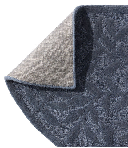 Wool Hearth Rug, Crescent, Leaf