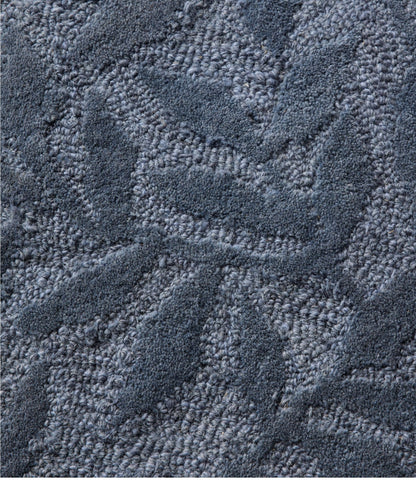 Wool Hearth Rug, Crescent, Leaf