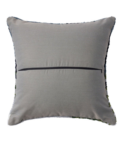 Indoor/Outdoor Hooked Pillow, Treeline Pine, 18" x 18"