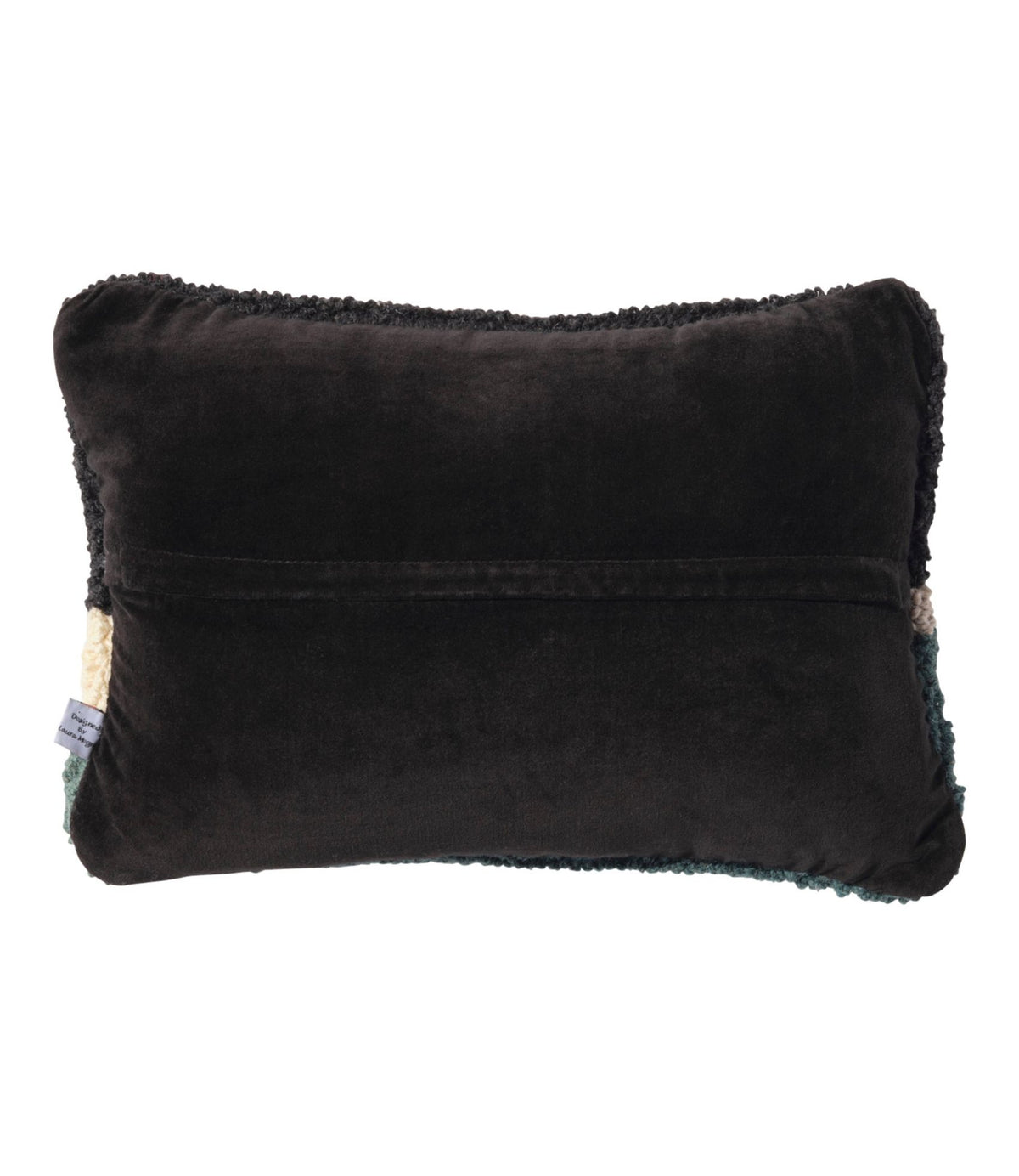 Wool Hooked Throw Pillow, Winter Woods, 12" x 18"