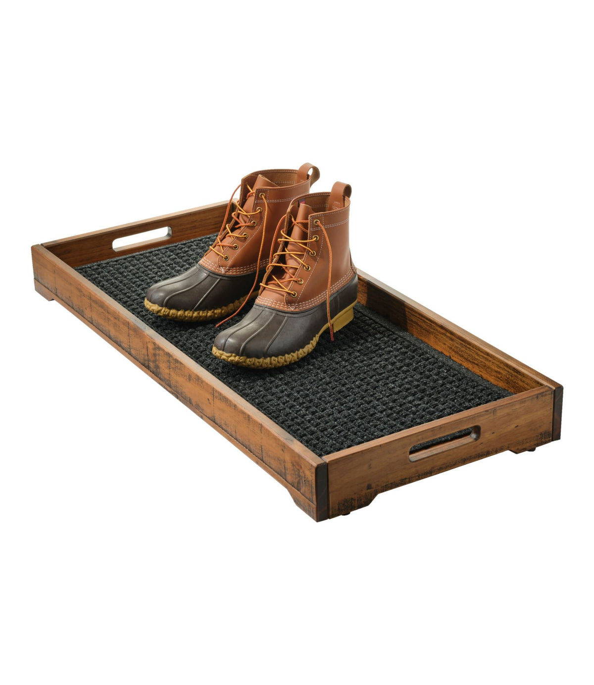 Rustic Wooden Boot Tray