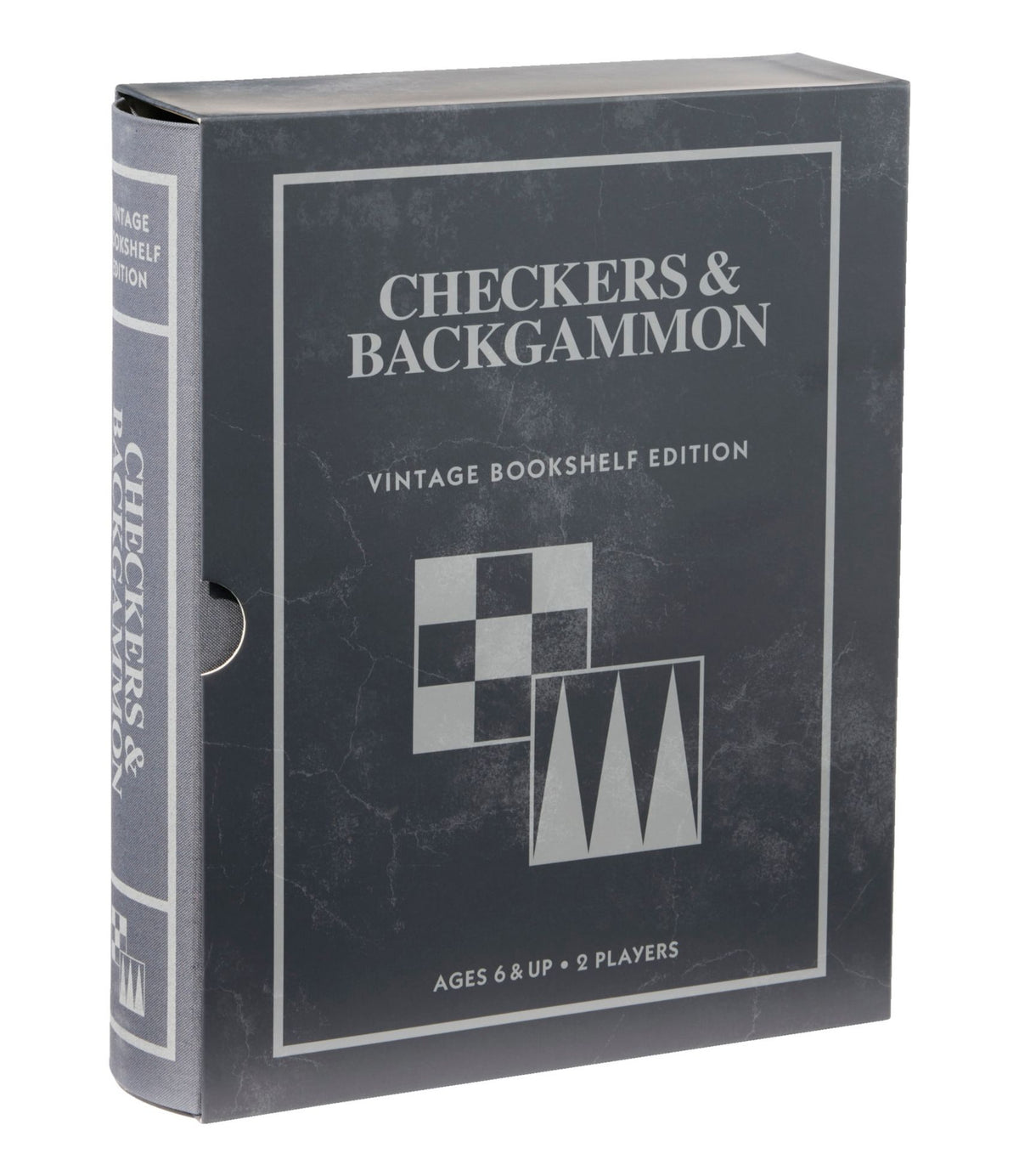 Backgammon/Checkers Vintage Bookshelf Game