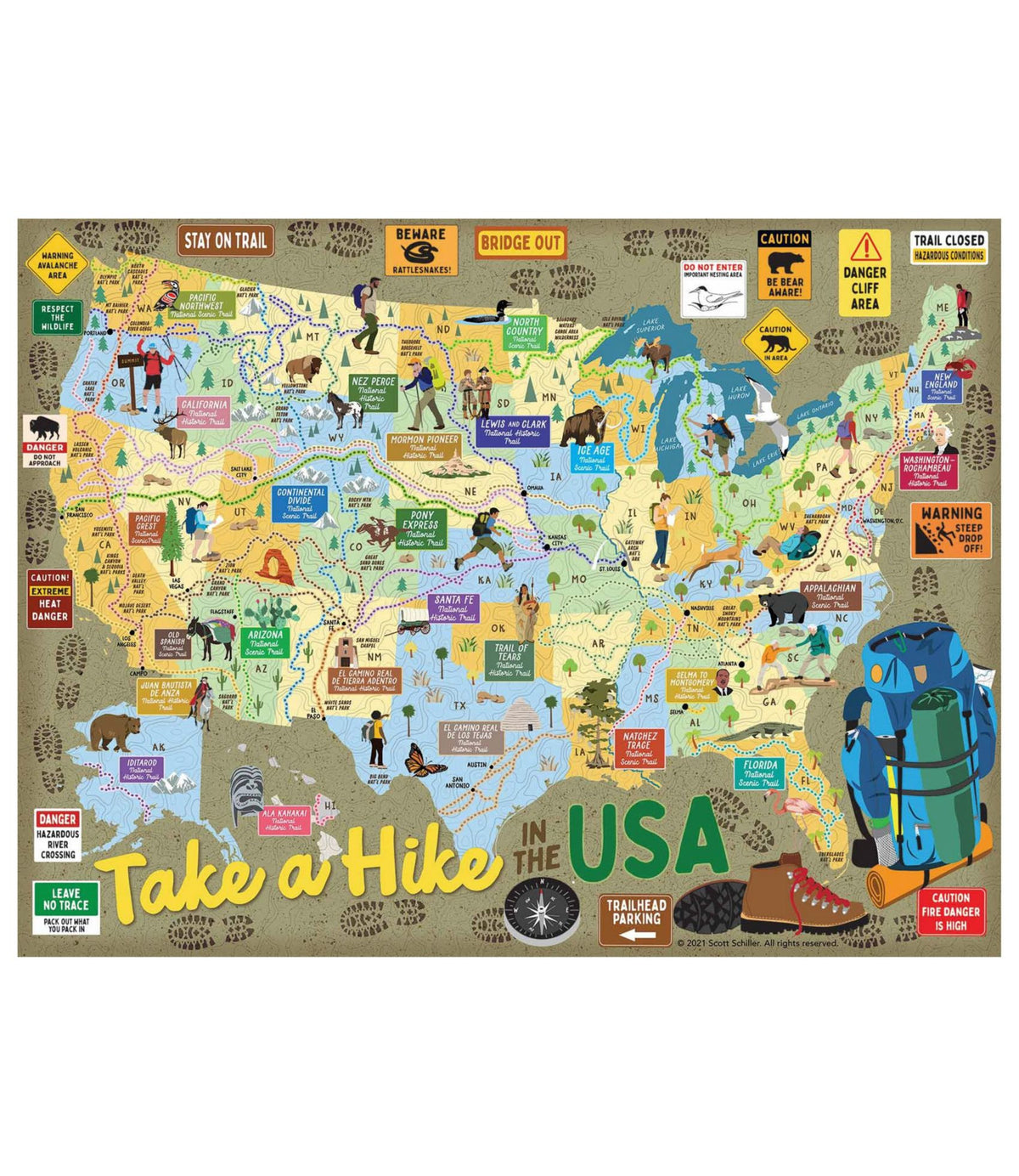 Take A Hike Puzzle, 500 Pieces