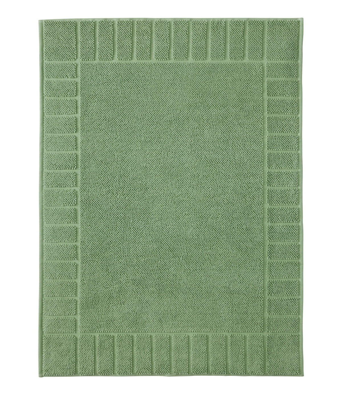 Organic Cotton Textured Bordered Bath Mat