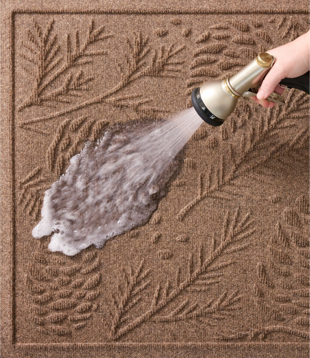 Everyspace Recycled Waterhog Doormat, Pine Cones