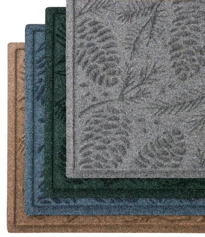 Everyspace Recycled Waterhog Doormat, Pine Cones
