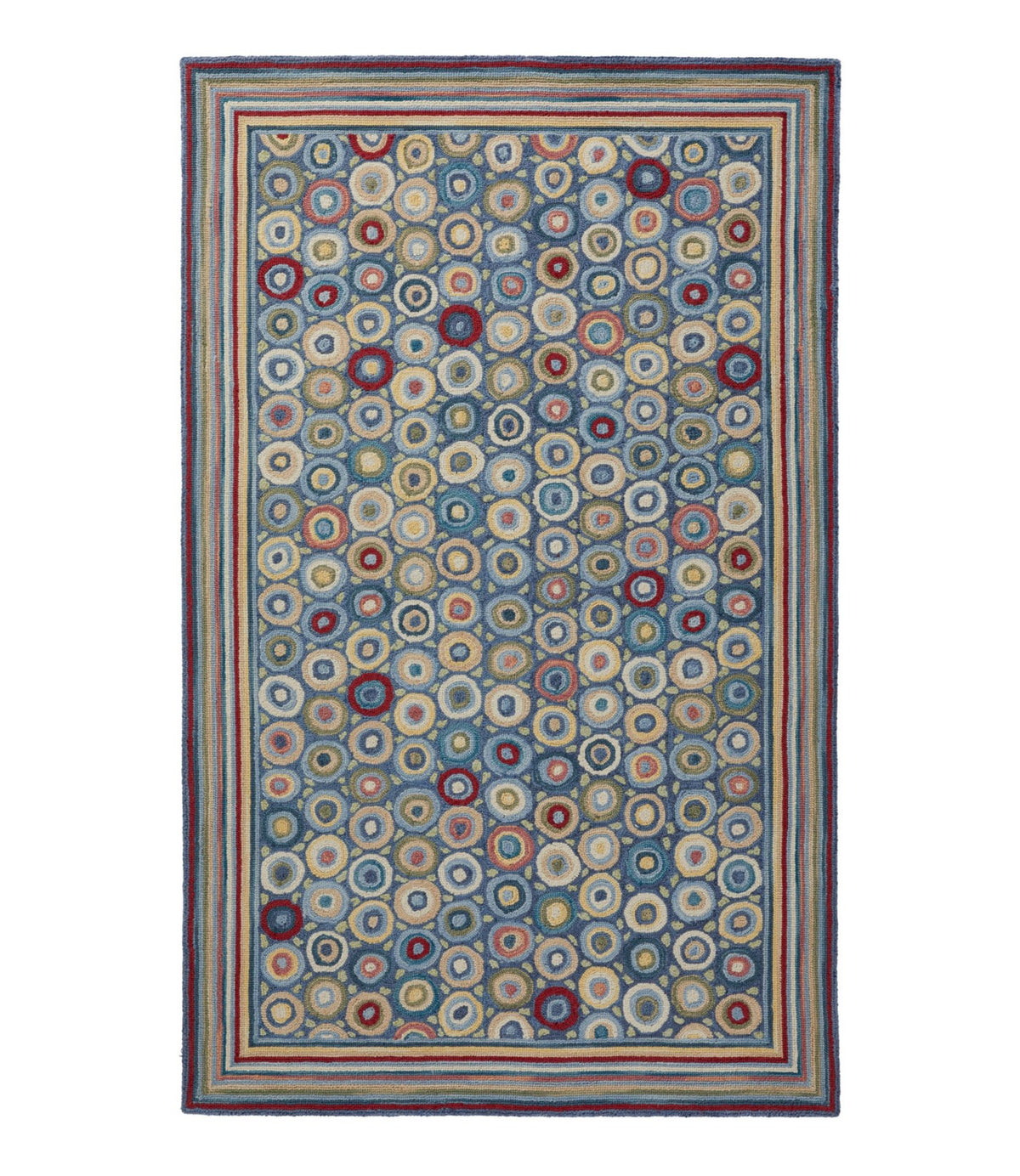 Bean's Wool Hooked Rug, Coins