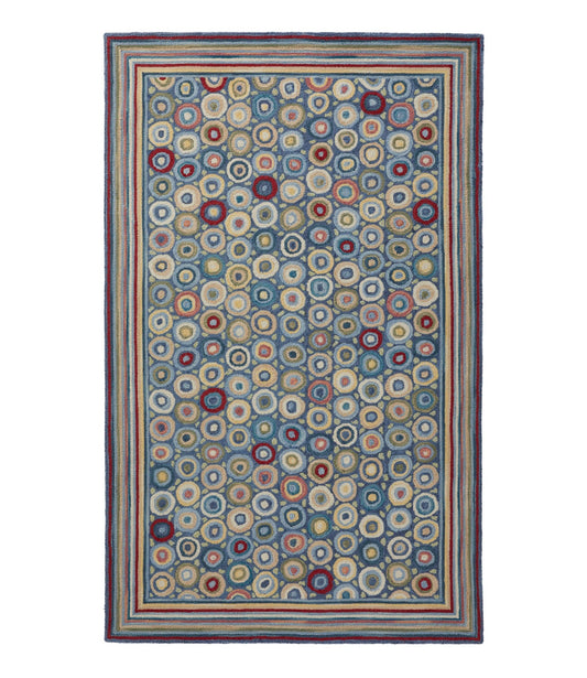 Bean's Wool Hooked Rug, Coins