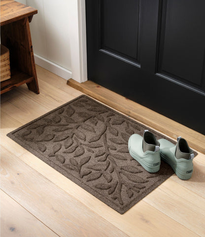 Heavyweight Recycled Waterhog Doormat, Woodland Leaf