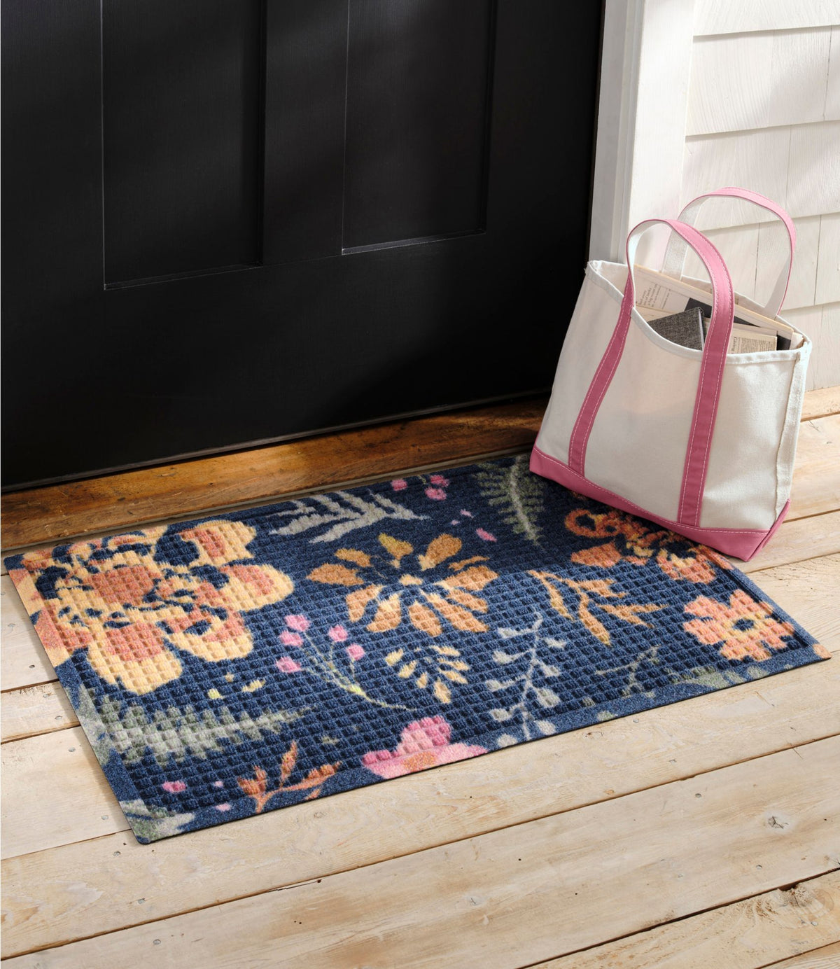 Printed Recycled Waterhog Doormat, Floral