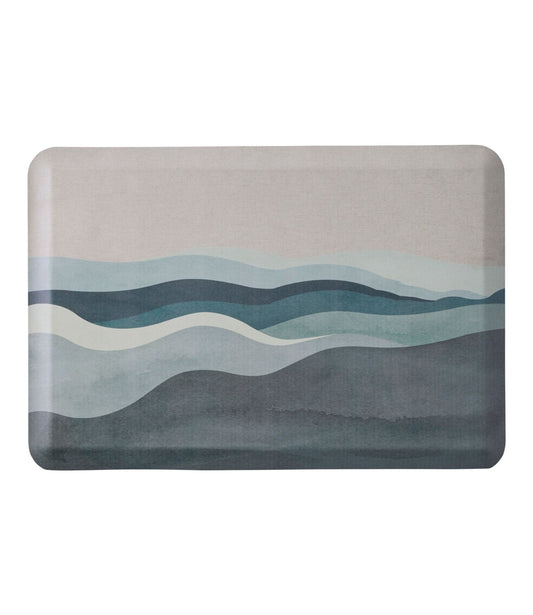 Happy Feet Comfort Mat, Watercolor Waves