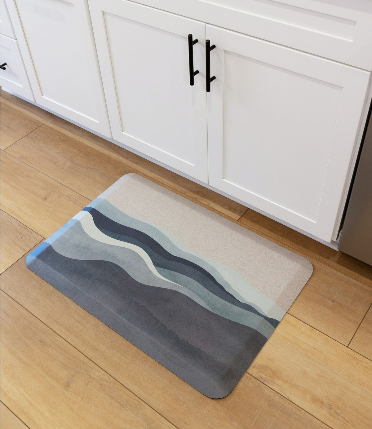 Happy Feet Comfort Mat, Watercolor Waves