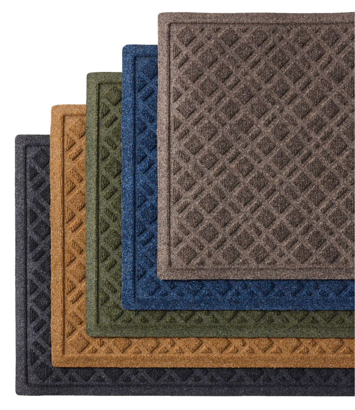 Heavyweight Recycled Waterhog Doormat, Plaid