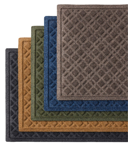 Heavyweight Recycled Waterhog Doormat, Plaid