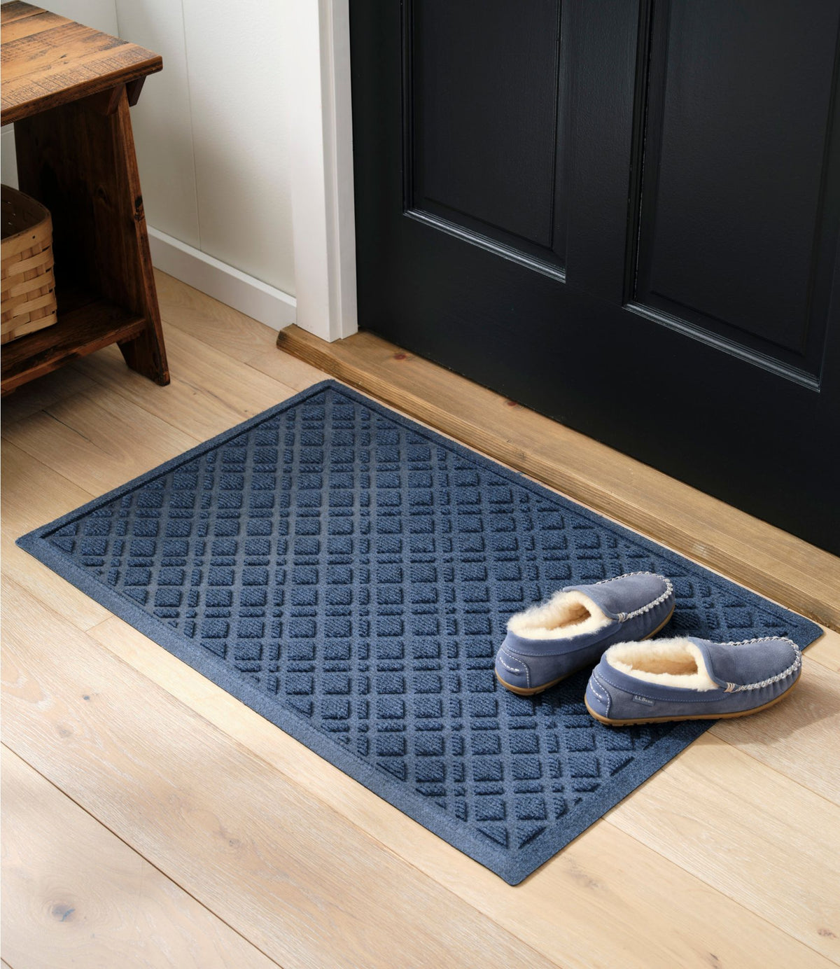 Heavyweight Recycled Waterhog Doormat, Plaid