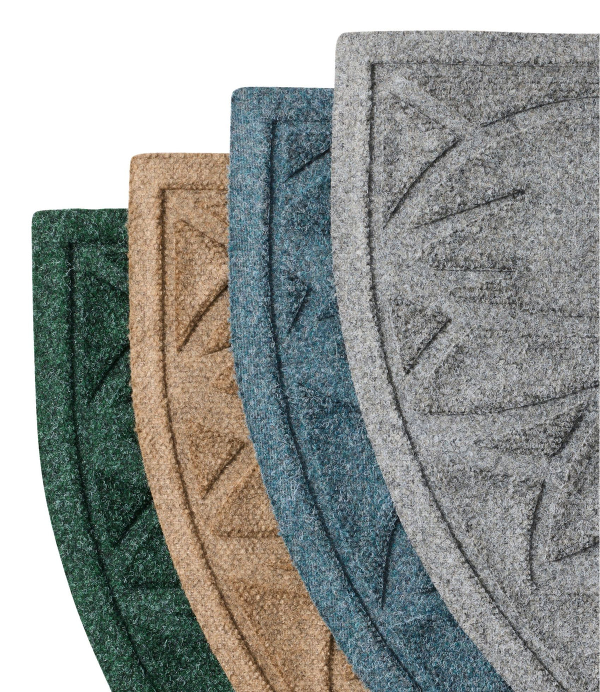 Everyspace Recycled Waterhog Doormat, Half Round, Sunflower