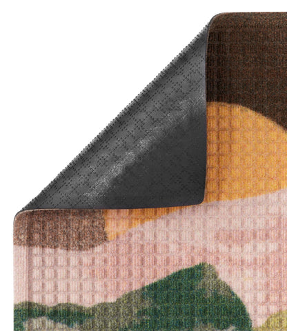Printed Recycled Waterhog Doormat, Sunset
