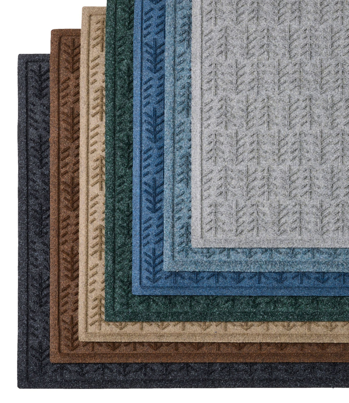 Everyspace Recycled Waterhog Mat, Square, Trees