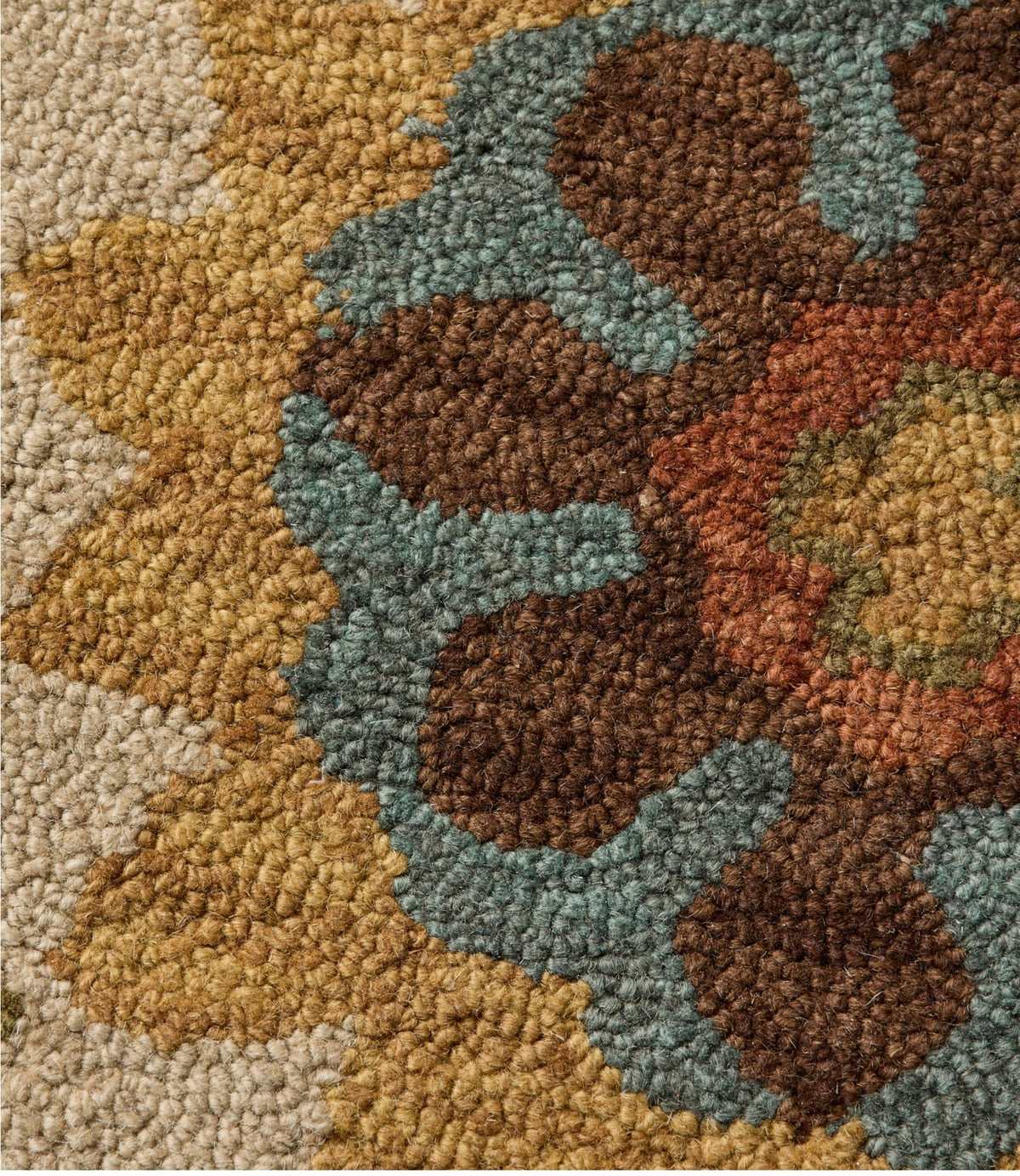 Woodland Wool Hooked Rug
