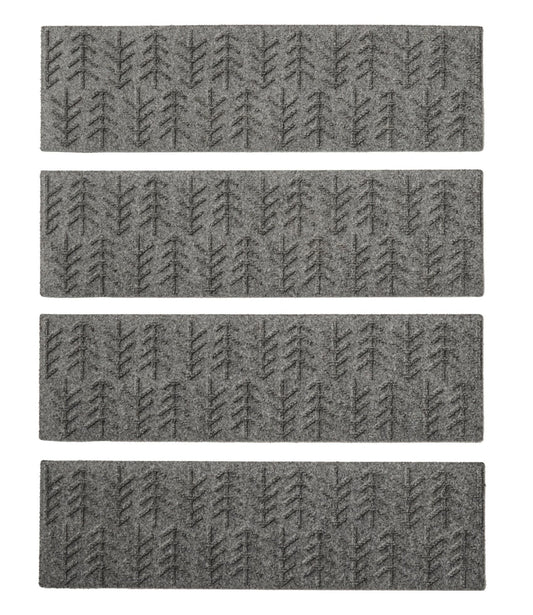 Everyspace Recycled Waterhog Mat, Stair Treads, Set of Four, Trees