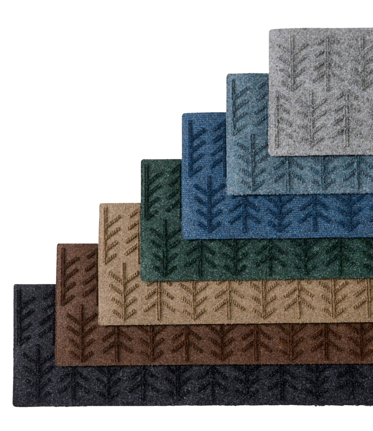 Everyspace Recycled Waterhog Mat, Stair Treads, Set of Four, Trees
