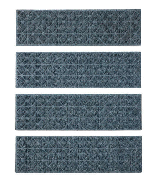 Everyspace Recycled Waterhog Mat, Stair Treads, Set of Four, Tiles