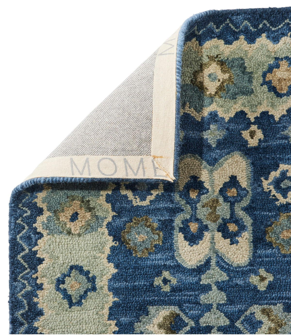 Double Border Wool Hooked Runner