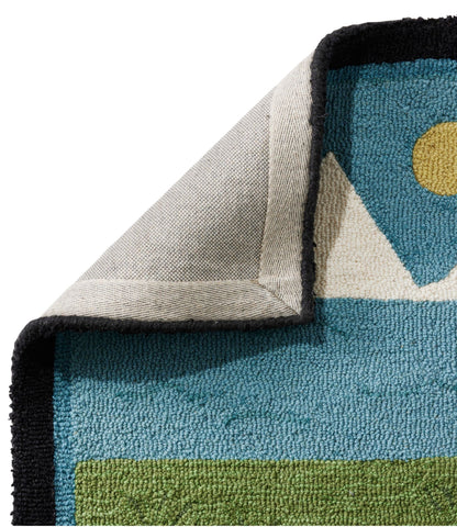 Wool Hooked Novelty Runner, Lakeside Labs
