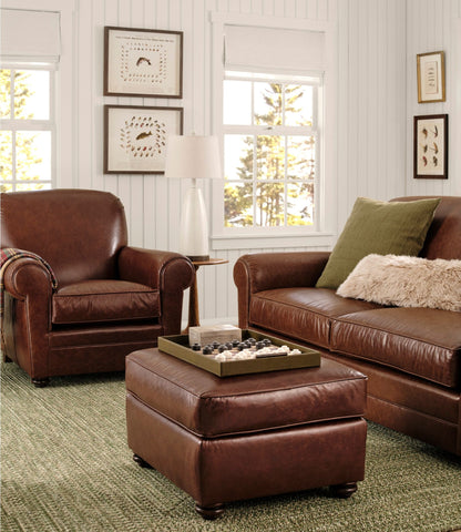 Bean's Leather Lodge Sofa