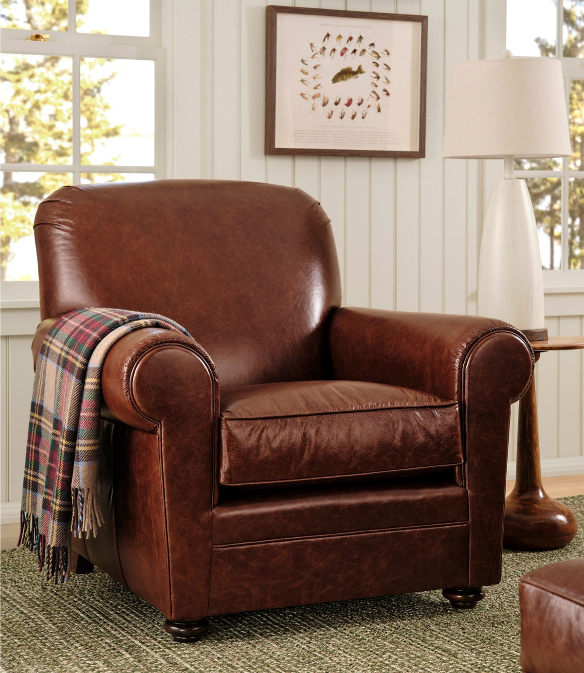 Bean's Leather Lodge Chair
