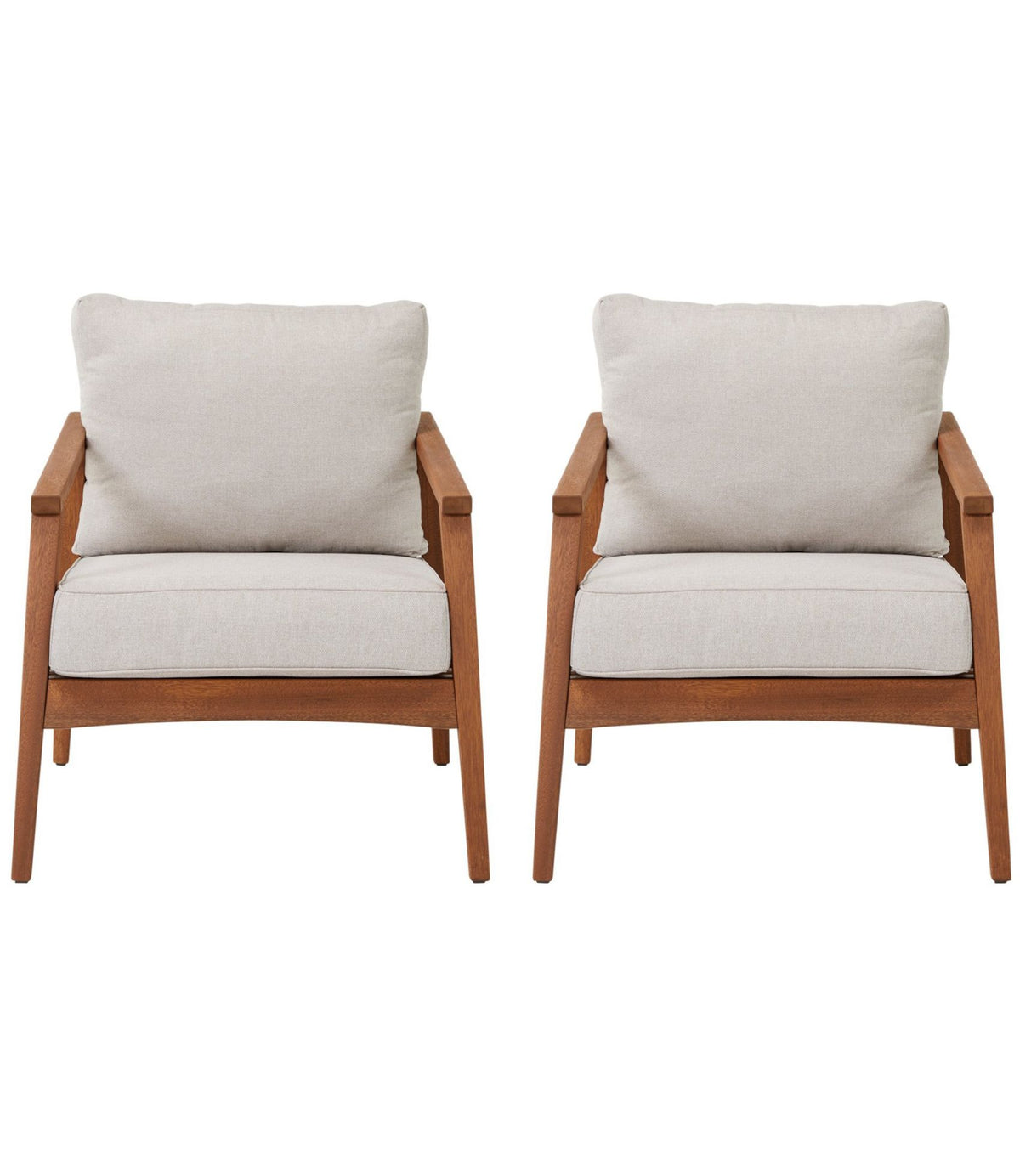 Eucalyptus Patio Chair, Set of Two