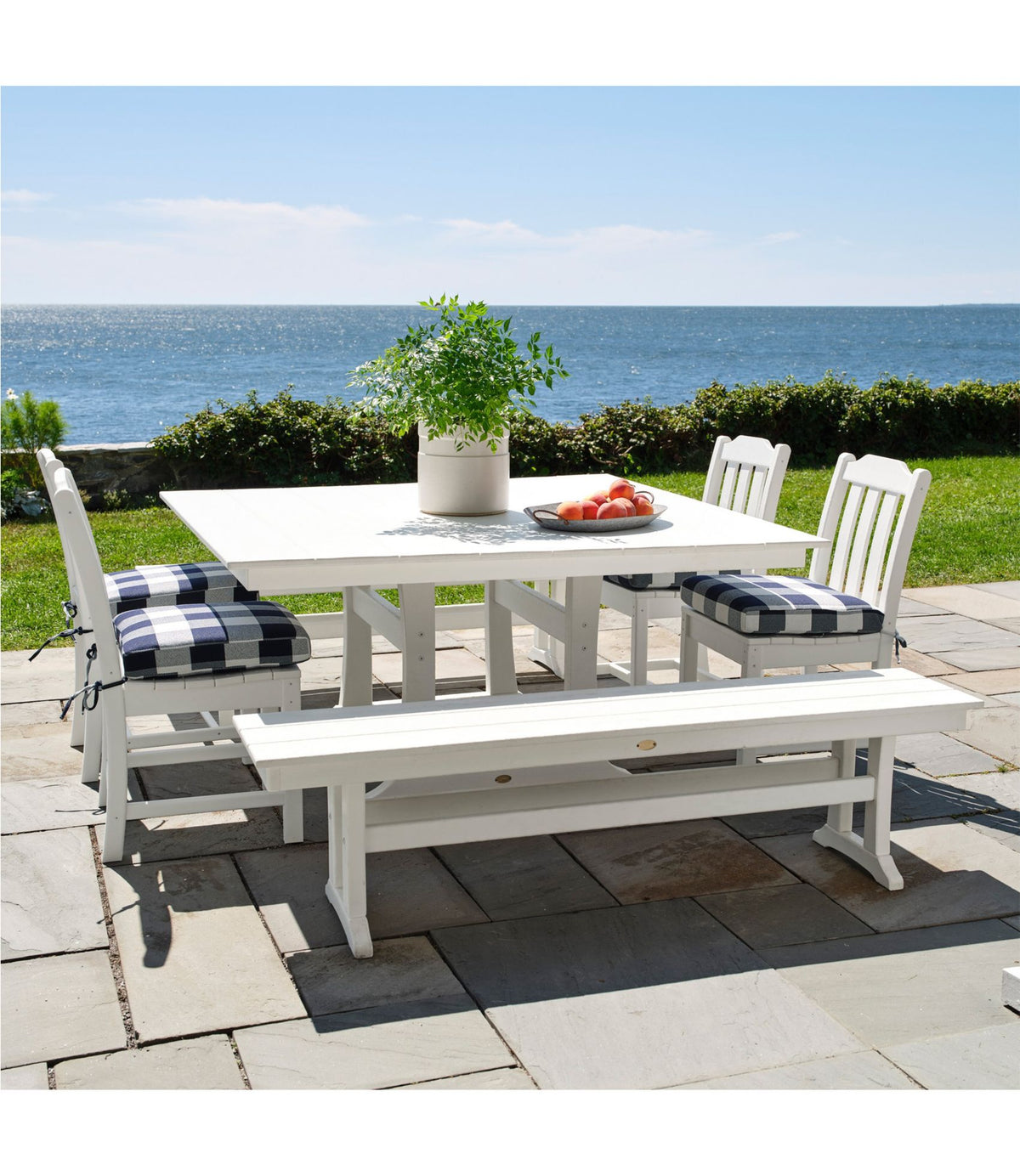 All-Weather Farmhouse Table, Square, 8-Person