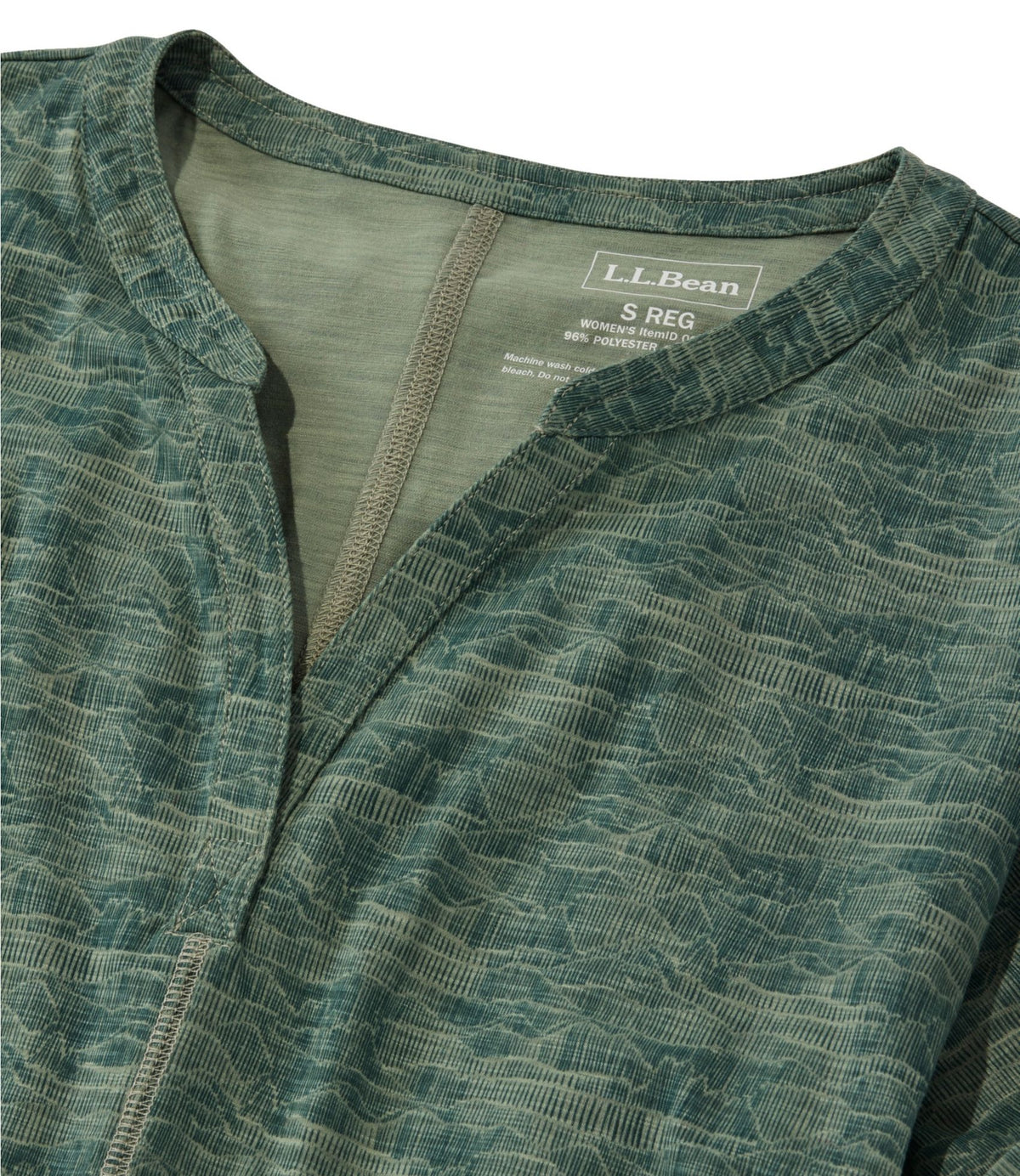 Women's Streamside Tee, Short-Sleeve Splitneck Print