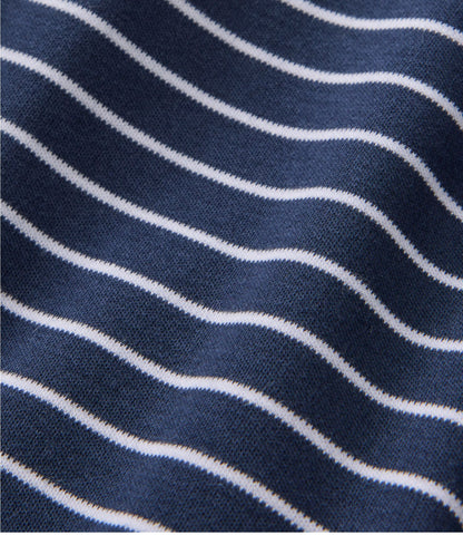 Women's Pima Cotton Tee, Short-Sleeve Crewneck Stripe