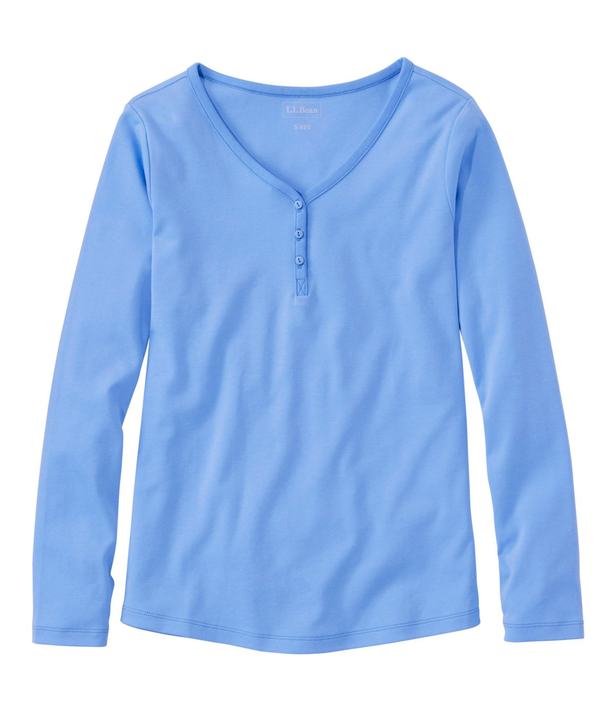 Women's L.L.Bean V-Neck Henley, Long-Sleeve