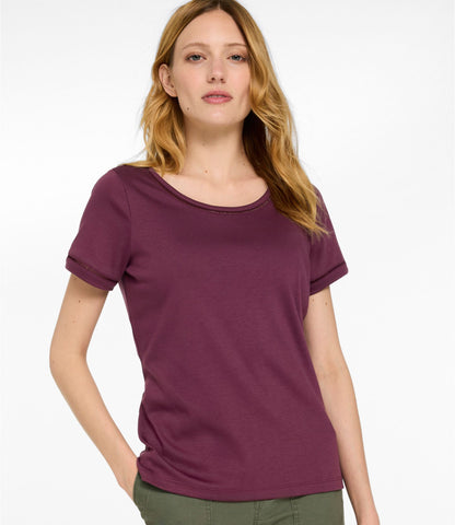 Women's Pima Cotton Tee, Short-Sleeve Jewelneck