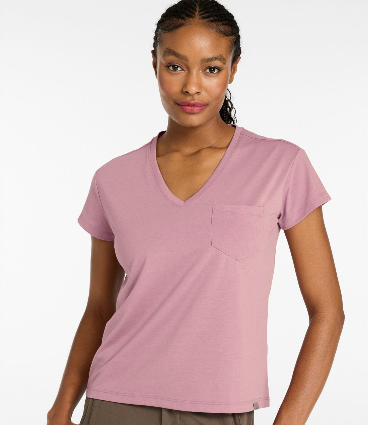 Women's Mountainside V-Neck Pocket Tee, Short Sleeve