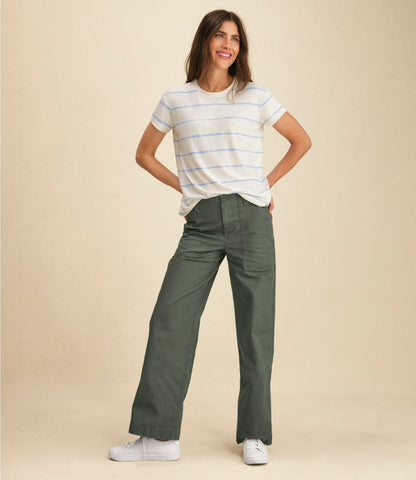 Women's Mountainside Crewneck Tee, Short-Sleeve Stripe