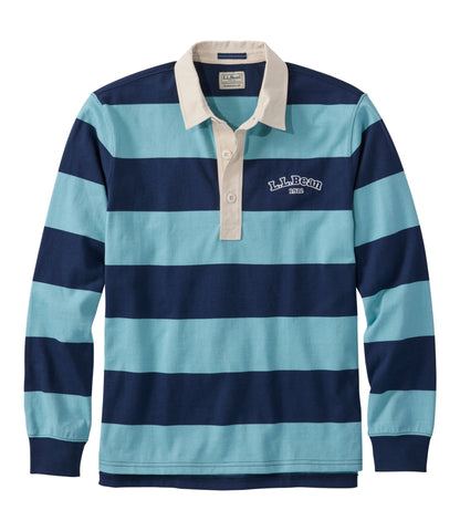 Men's Bean's Vintage Soft Rugby, Stripe Embroidered