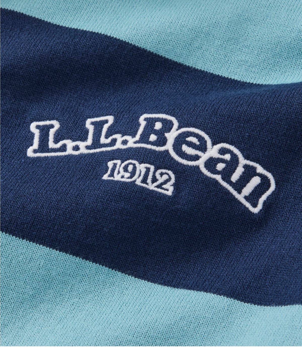 Men's Bean's Vintage Soft Rugby, Stripe Embroidered