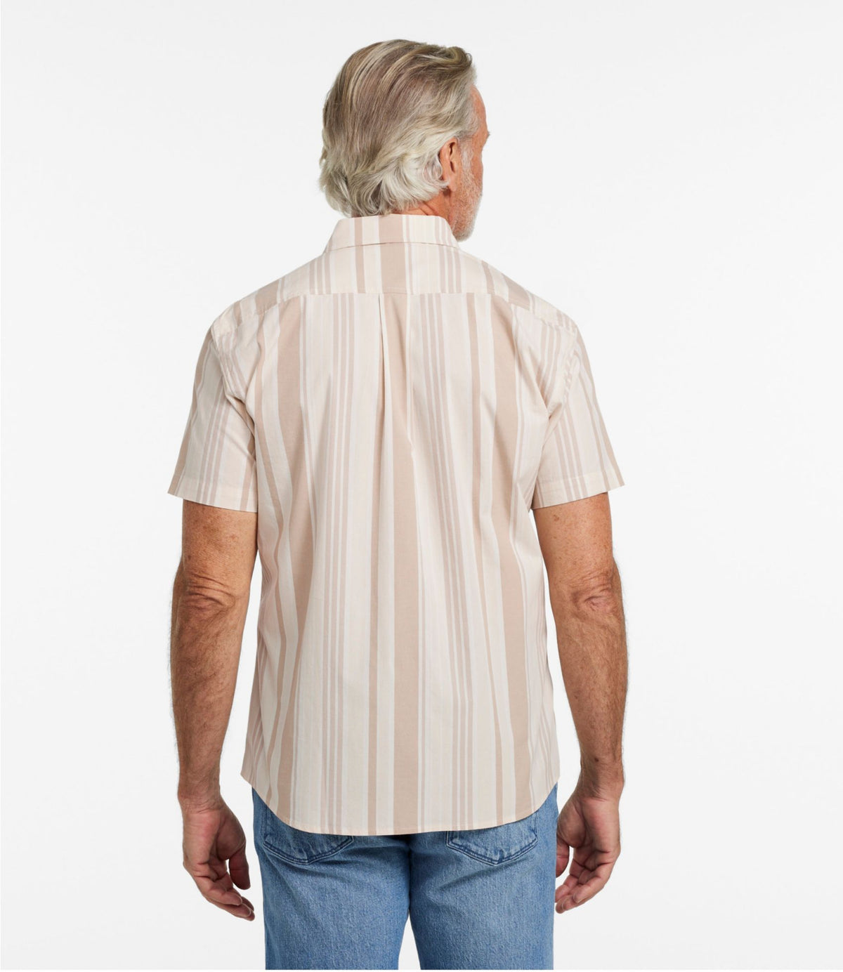 Men's Signature Stretch Poplin Shirt, Short-Sleeve, Slim Fit