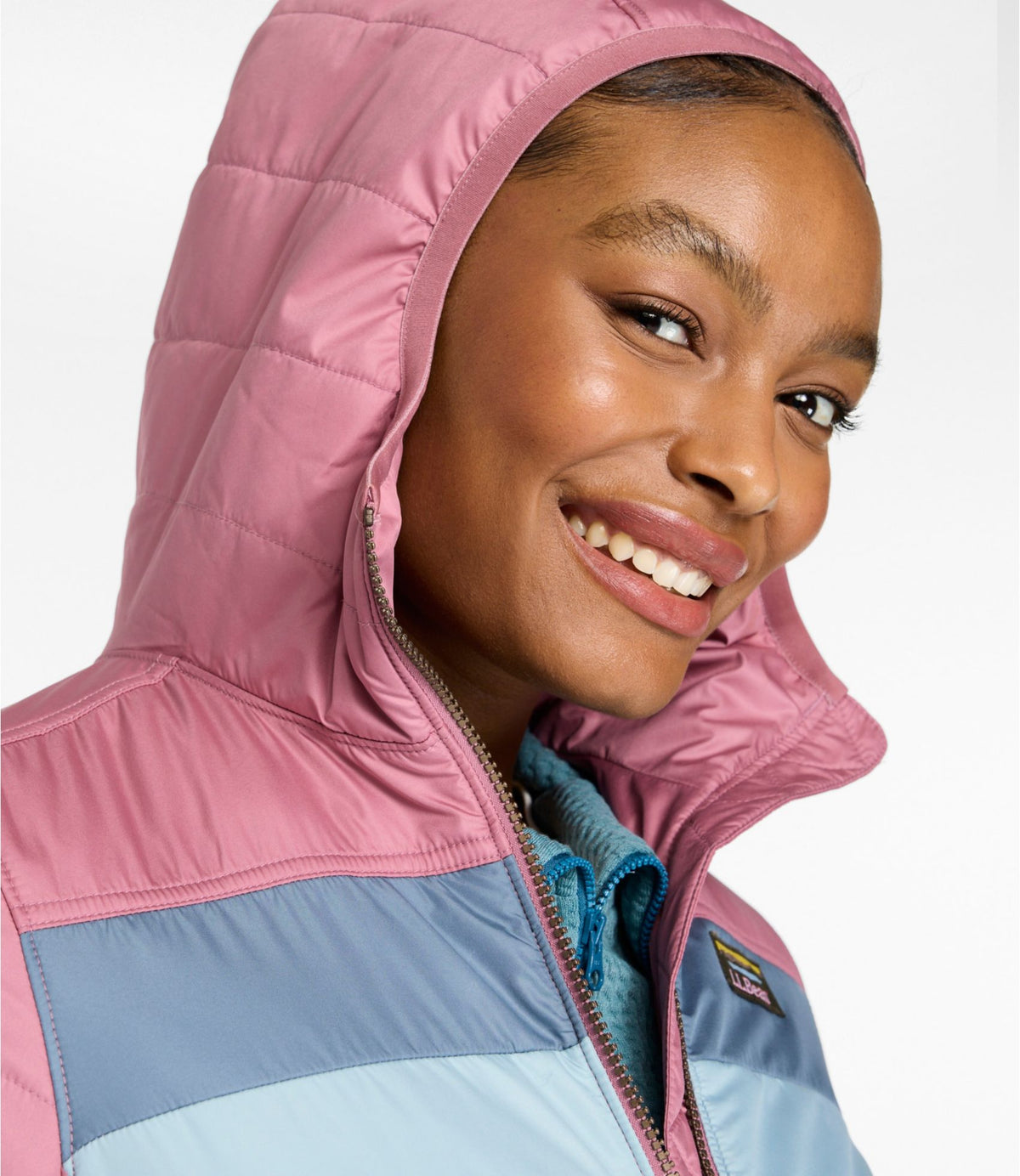 Women's Mountain Classic Puffer Hooded Jacket, Colorblock
