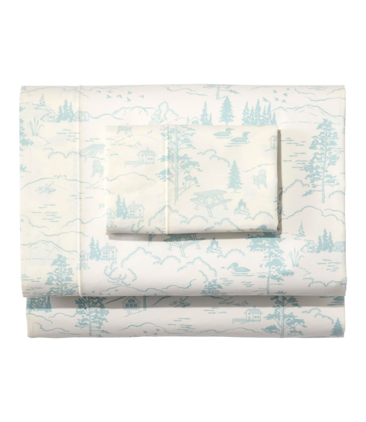 Lakeside Toile Percale Sheet Collection