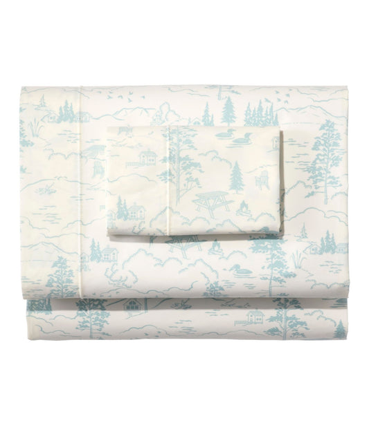 Lakeside Toile Percale Sheet Collection