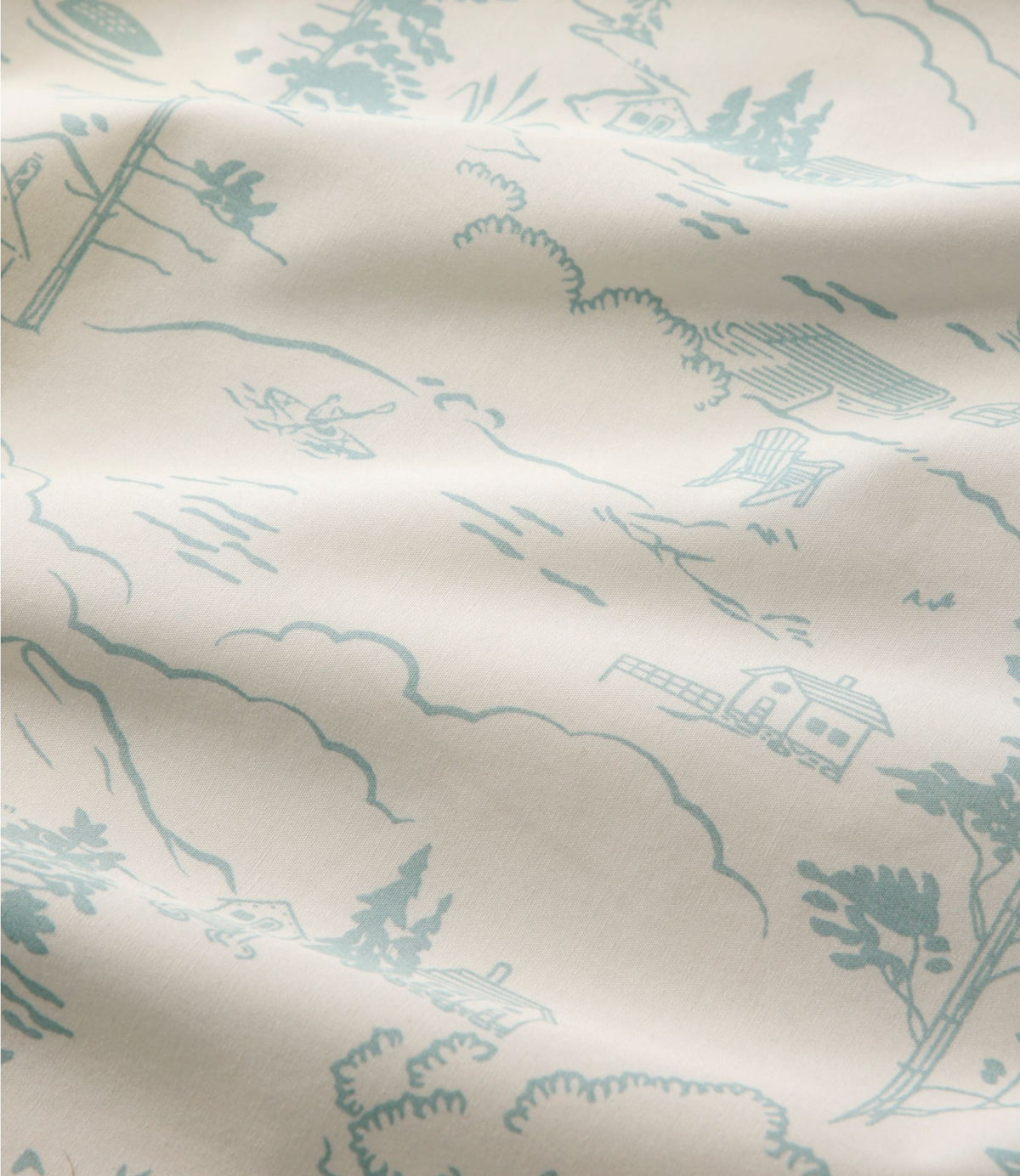 Lakeside Toile Percale Sheet Collection