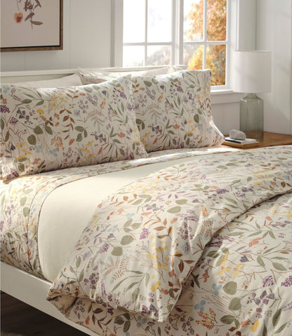 Birch Floral Percale Comforter Cover Collection
