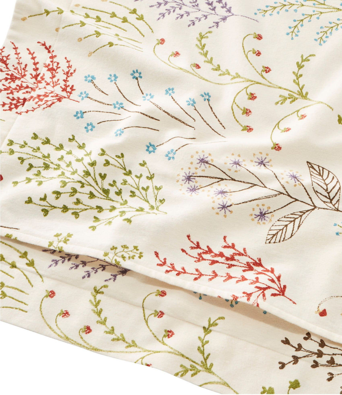 Botanical Floral Flannel Comforter Cover Collection