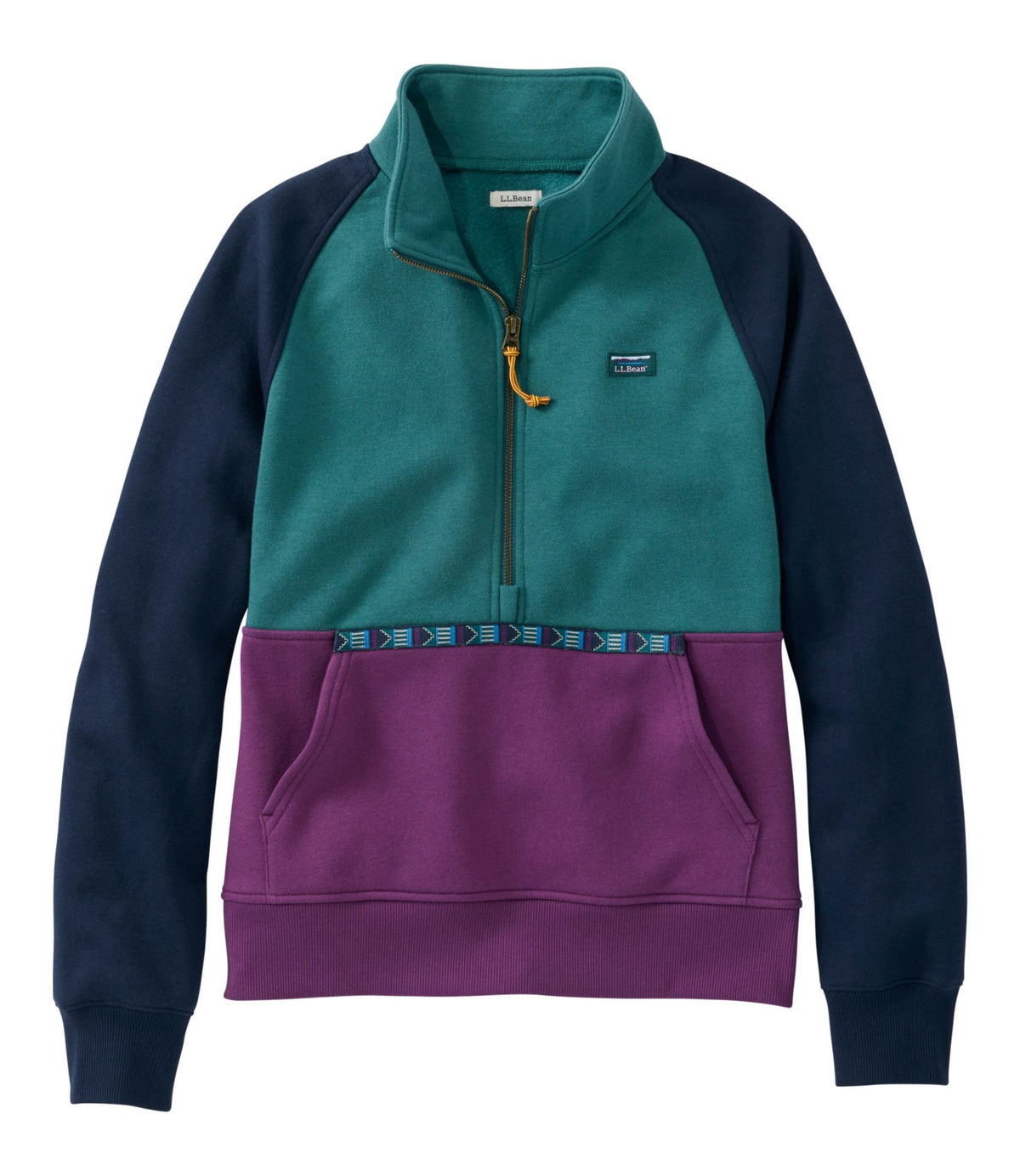 Women's Mountain Classic Sweatshirt, Half-Zip Colorblock