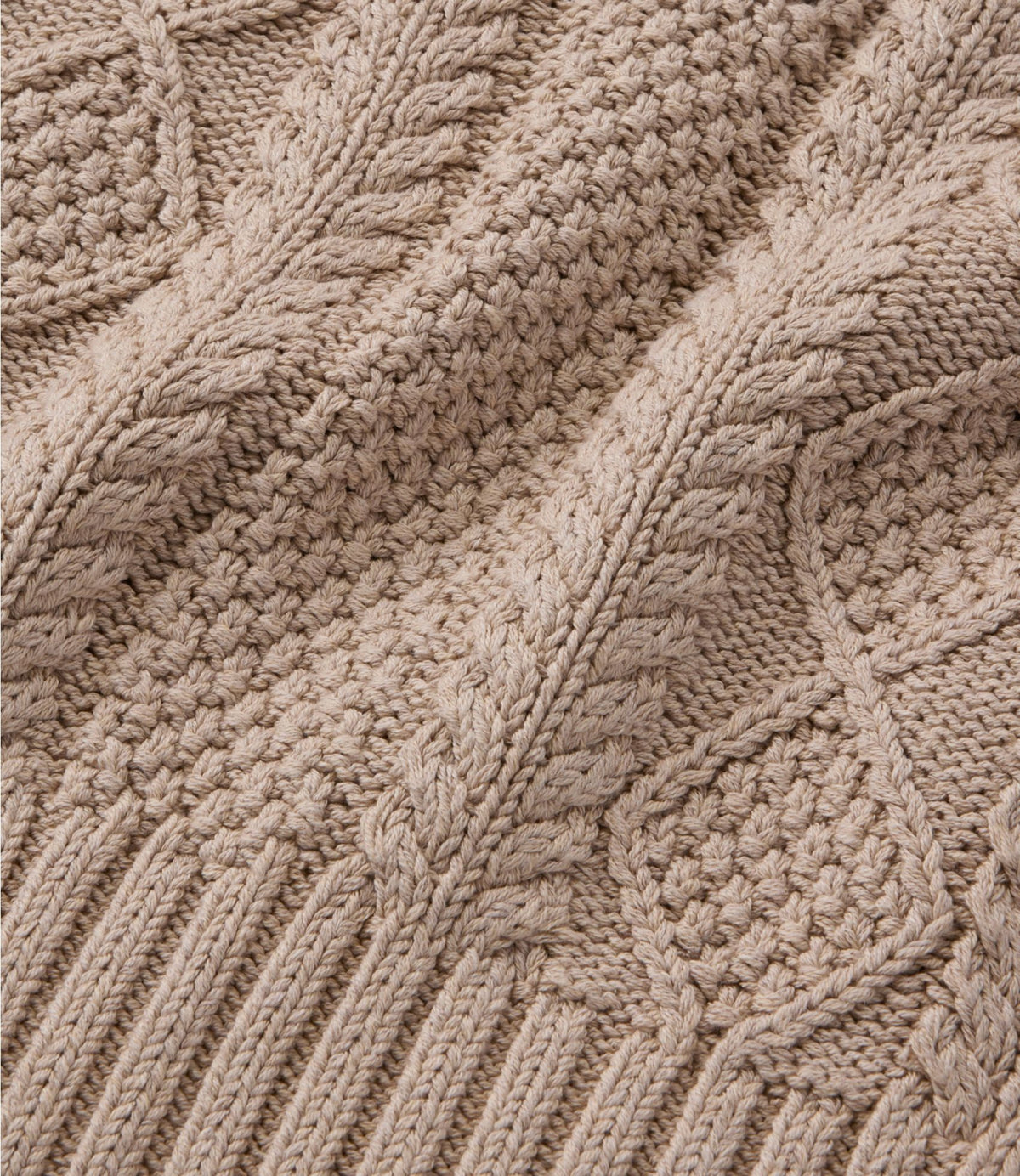 Women's Signature Cotton Fisherman Sweater, Mockneck