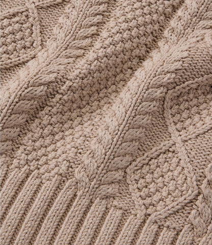 Women's Signature Cotton Fisherman Sweater, Mockneck